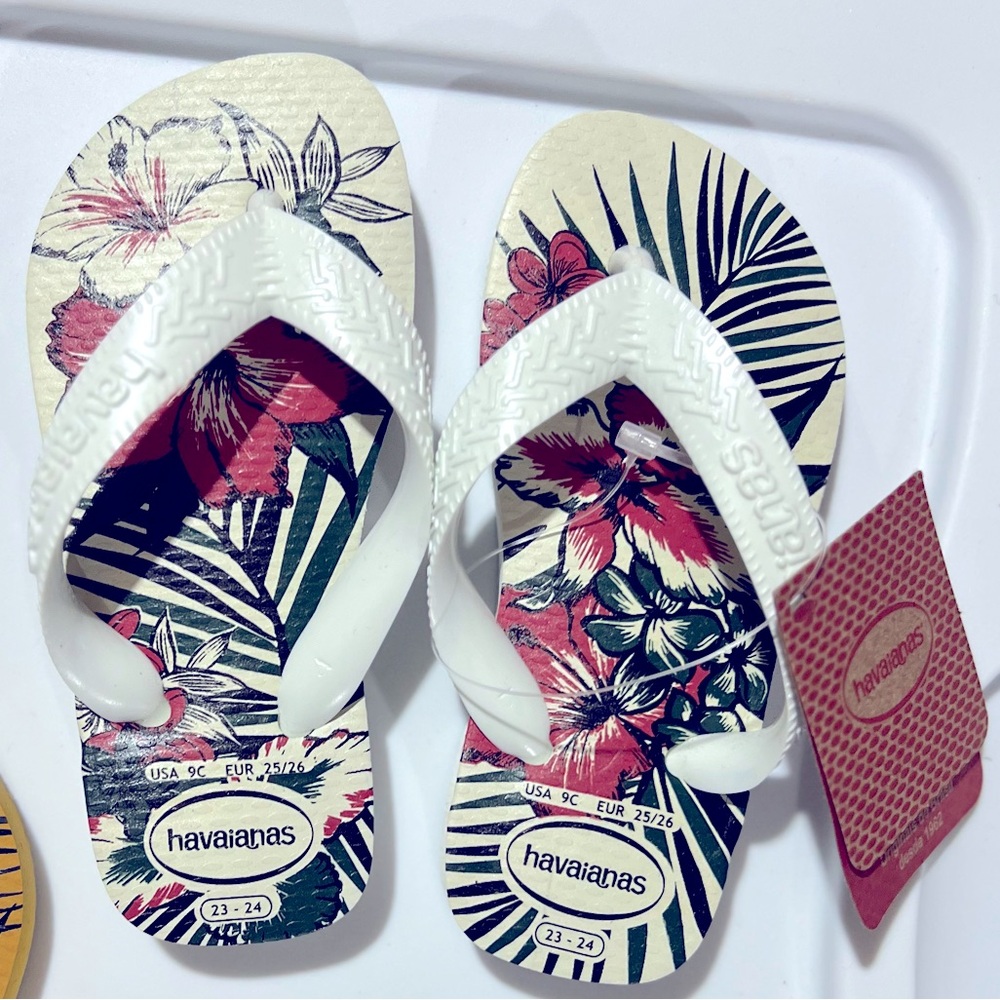 NEW Havaianas Sandals Toddler/Baby 9C white